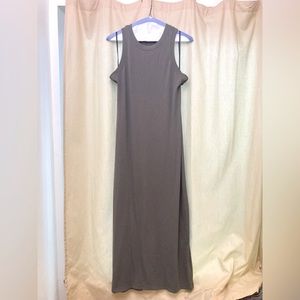 Ribbed midi tank dress